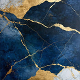 Luxe Marble Effect Decorative(Blue)