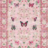 Feminine Vintage Floral Whirl(Pink)