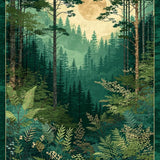 Earthy Rustic Symmetrical Elements(Green)