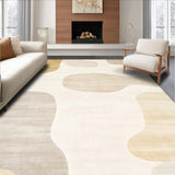 Artisan Crafted Neutral with Modern Asymmetrical Cream(Beige)