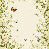 Vibrant Insect Garden Tapestry(Beige)