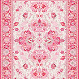 Elegant Low Pile Flower Motif(Pink)