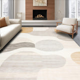 Modern Artisan Woven with Boho Inspired Beige Abstract(Beige)