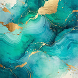 Vibrant Oceanic Patterned Art(Blue)