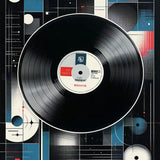 Vintage Sound Wave Imprint(Black)