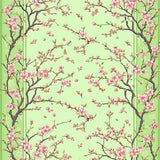 Charming Mint Green Blossom Design(Green)