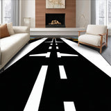 Whimsical Airport Scene Decorative(Black)