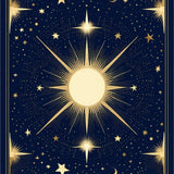 Whimsical Starry Night Imagery(Black)