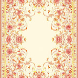 Boho Chic Sunset Inspired Orange and Cream(Ivory)