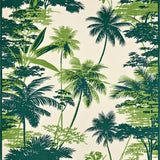 Lush Green Tropical Elegance(Green)