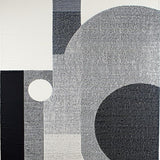 Elegant Grey Geometric Motif(Gray)