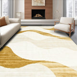 Modern Cream Wave Area(Beige)