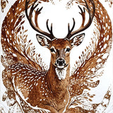Faux Sika Deer Hide Accent(Brown)