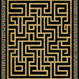 Luxurious Black Gold Geometric Motif(Black)
