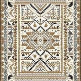 Round Cozy Rustic Motif(Beige)