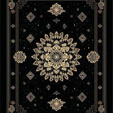 Vibrant Tasseled Medallion Style(Black)