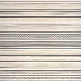 Boho Chic Area with Tribal Inspired Stripes and Muted Sand Accents(Gray)
