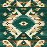 Rustic Boho Non Slip Decorative(Green)