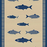 Artistic Abstract Fish(Beige)