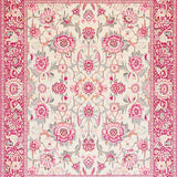 Whimsical Floral Watercolor Print(Ivory)