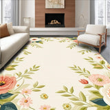 Lyla Beige Large Modern Checkered Design(Beige)