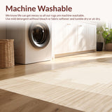 Modern Minimalist Area Beige Textured Design(Beige)