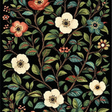Maximalist Botanical Floral Fusion(Black)