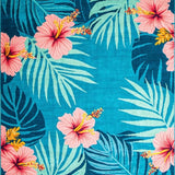 Chic Leafy Paradise Illustration(Blue)