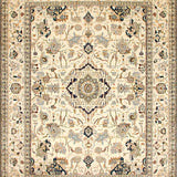 Vintage Medallion Area Beige Brown(Ivory)