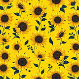 Contemporary Butterfly and Floral Fusion(Yellow)
