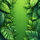 Non Slip Quick Dry Botanical Bath Mat(Green)