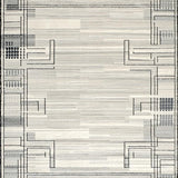 Modern Monochrome Print Runner Boho Grey Beige Style(Gray)