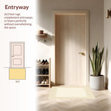Elegant Geometric Area with Beige and Cream Accents(Beige)