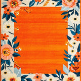 Charming Cheerful Patterned Accent(Orange)