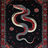 Stylish Modern Snake Graphic(Black)