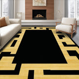 Elegant Black and White Medallion(Beige)