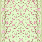 Whimsical Nature Inspired Bloom Motif(Beige)