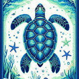 Lively Tropical Wave Aesthetic(Blue)