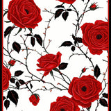 Elegant Abstract Floral Arrangement(Red)