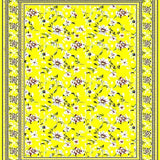 Floral Inspired Yellow Decorative Floor for Homes(Yellow)