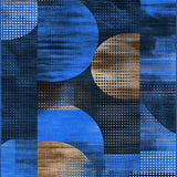 Contemporary Multi Tonal Geometric Style(Blue)