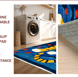 Artful Multicolor Ethnic(Blue)