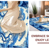 Serene Green Pastoral Design Accent(Blue)