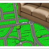 Educational Traffic Road Nursery Game Area(Green)
