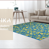 Rustic Blue Floral Elegance(Blue)