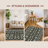 Trendy Cream Tiled Aesthetic(Black)
