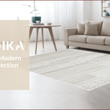 Contemporary Grey High Traffic Wool(Beige)