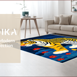 Artful Multicolor Ethnic(Blue)