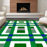 Trendy Minimalist Green Checker Theme(Green)