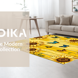 Colorful Rustic Butterfly Motif(Yellow)